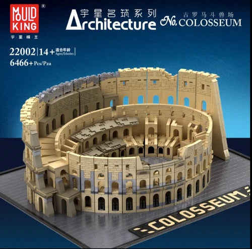 Modular Roman Colosseum Rome Landmark Architecture Building Blocks 6466+pcs NEW