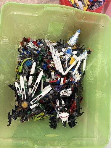 MEOW Ninjago Bulk Lot 4lbs – Rare Parts, Minifigures, Partial Sets + BONUS READ