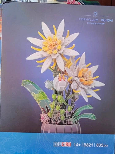 EDUCIRO Epiphyllum Bonsai Botanical Garden B821 835PCS For Building Blocks 14+