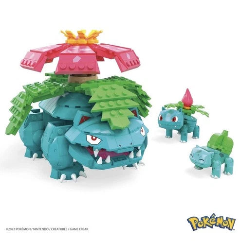New! MEGA Construx Pokemon Bulbasaur Evolution Set Ivysaur Venusaur 1C2