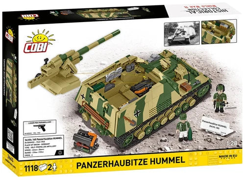COBI 2663 1:28 PANZERHAUBITZE HUMMEL - 1118 PCS - 2 SOLDIERS - US SELLER - MIB