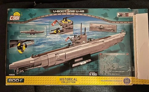 Cobi 4805 U-Boot U-Boat U-48 Submarine 1:100 Scale