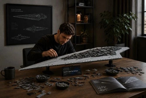 Super Star Destroyer 3150 + pcs 5 Minifigures Building Blocks Set 49 in No Box