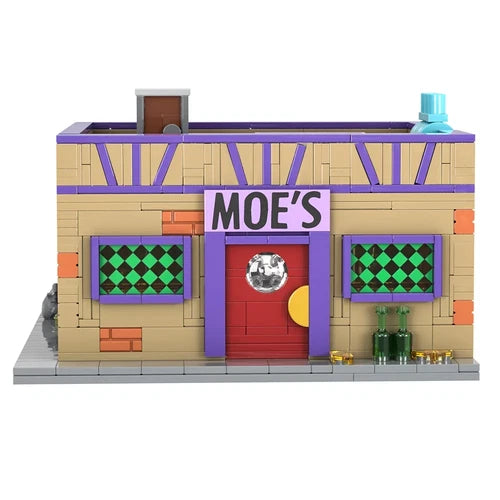 New Simpsons Moe's Tavern Building Blocks Modular Model Set Unbranded