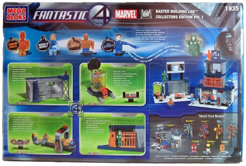 Mega Bloks #1935 Fantastic 4 Baxter Building Lab 250 Pcs Collector Edition Vol 2