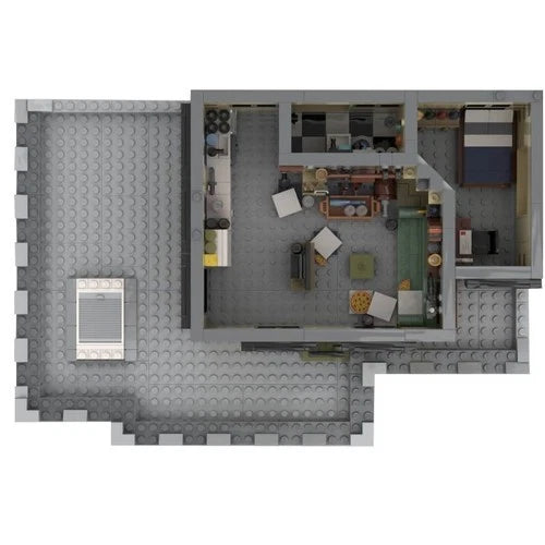 MOC-91656 SitCom Suite Apartment Modular Building 846pcs Good Quality Set