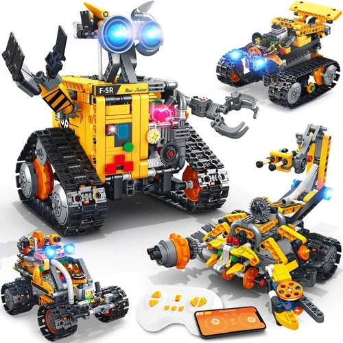 STEM Robotics Kit for Kids 8-12, App & Remote Control Robot Building Kit \| 4 ...