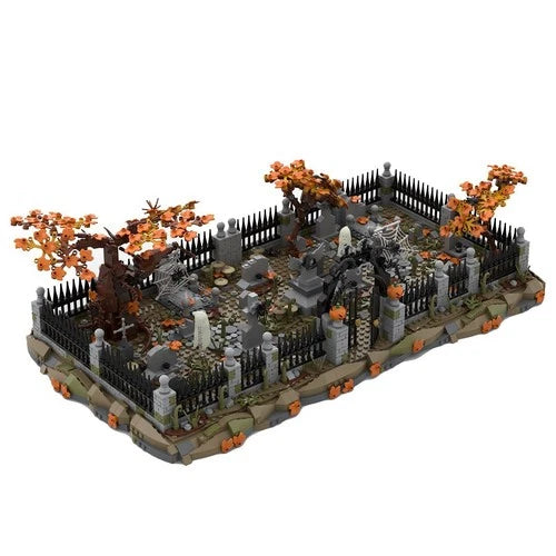 Medieval Haunted Cemetery 2025 Bricks MOC-118177 Building Blocks Toys Kit