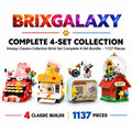 Snoopy Classics Complete 4-Set Brick Collection – 1,137 Pieces by Pantasy