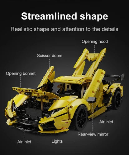 CaDA LAMBORGHINI Aventador LP700 Building Blocks Car toys gift