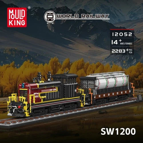Mould King 12052 Static Diesel Locomotive Train Building Block Toy Display Gift