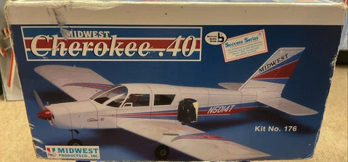 Vintage Midwest Cherokee .40 Balsa Wood "61 NiB R/C Model Airplane Kit