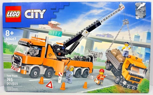 LEGO 60467 City Tow Truck Wrecker Construction with Crane New Sealed Retired NIB