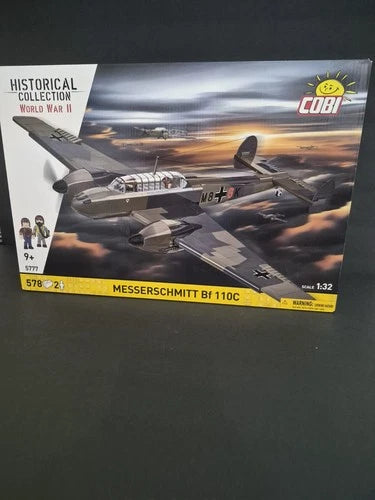 COBI Messerschmitt Bf 110C 1:32 578pcs Display Stand Historical WWII Set 5777