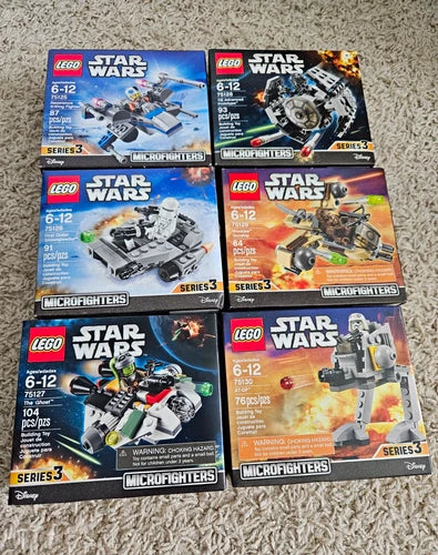 LEGO Star Wars Microfighters Series 3 75125-75130 Retired All New Factory Sealed