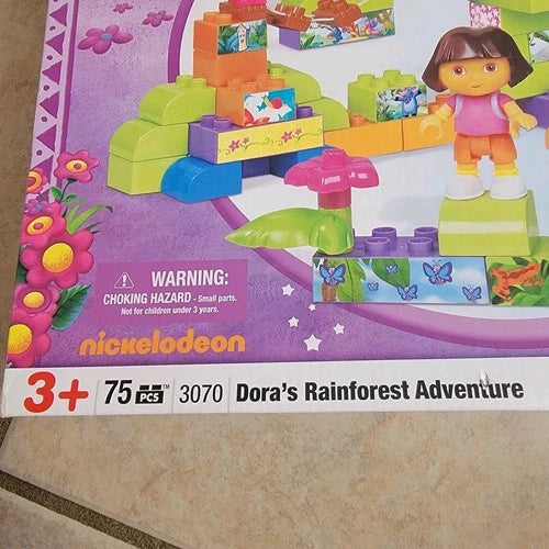 Mega Bloks 3070 Dora's Rainforest Adventure 75pcs Brand New!!