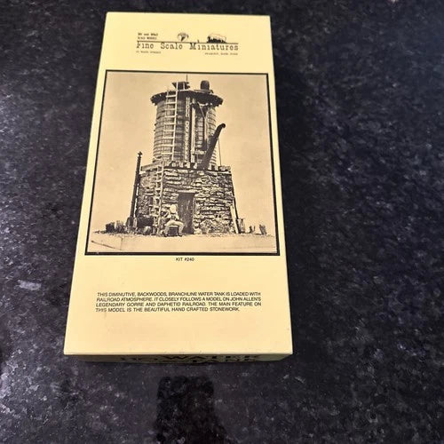 FSM Fine Scale Miniatures #240 Water Tank Model Kit HO/HOn3 1/87 NEW
