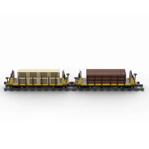 ZITIANYOUBUILD Lumber Car Carriage 1287 Pieces Model Building Toys Set MOC Build