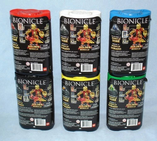Lego Bionicle STARS (7116 - 7138) with GOLD TOKENS Manuals & CANISTERS Complete
