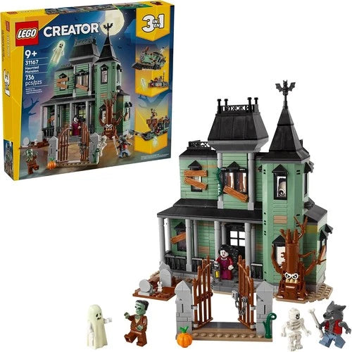 LEGO Creator 3 in 1 Haunted Mansion Building Toy for Kids - Multicolor