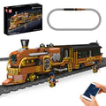 Mould King 12046 Steampunk Train Remote Control Building Block Electric Toy