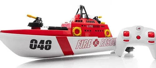 22 Inch Litehawk Fire Rescue R/c Boat 2.4 Ghz Fully Digital Control 5 Chanel