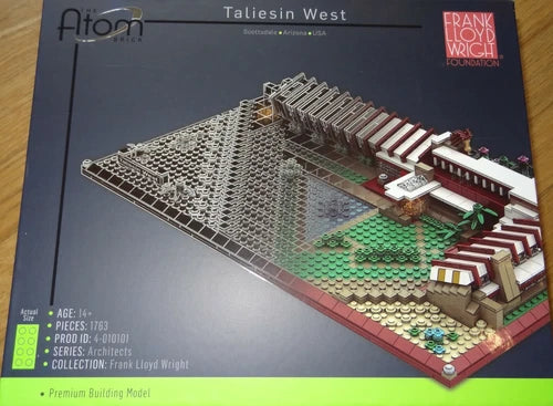 Taliesin West Atom Brick Premium Building Model Kit Block Frank Lloyd Wright