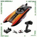 NEW Remote Control Boat High Speed 30+MPH 2 Batteries Reverse Orange