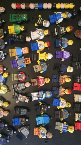 LEGO Minifigures Bulk Lot Mixed Characters Accessories Weapons Minecraft Wolf