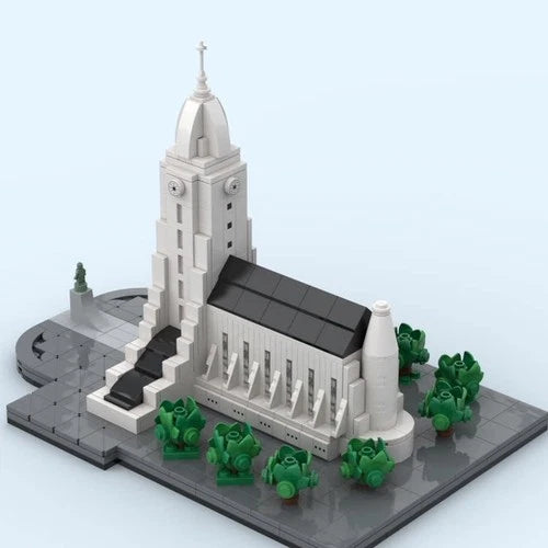 MOC-72194 Hallgrimstha Cathedral DIY Model building blocks Toys Christmas gift