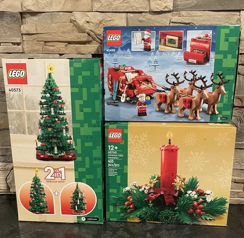 Lego Christmas Sets 40573, 40499, 40703