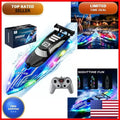 JOI MEW Remote Control Boat Kids, RC Boat For Pool & Lake, LED Lights A3504-2