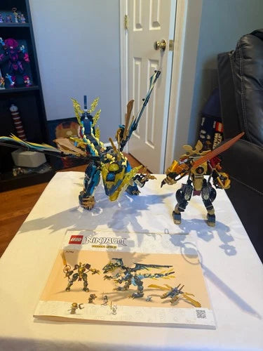 MEOW Ninjago Elemental Dragon vs. The Empress Mech 71796 Used No Minifigures