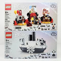 LEGO LOT 40659 Mini Steamboat Willie & 40600 Disney 100 Years Celebration NEW