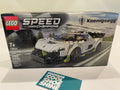 LEGO SPEED CHAMPIONS KOENIGSEGG JESKO WHITE GREY 280 PIECES 76900 NISB