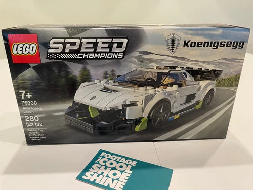 LEGO SPEED CHAMPIONS KOENIGSEGG JESKO WHITE GREY 280 PIECES 76900 NISB