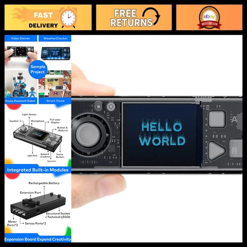 STEM Coding Kit for Kids 8-12, Programmable Robot with Scratch & Python, IoT & W