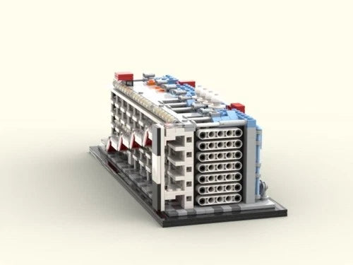 MOC-95057 Centre Pompidou Paris DIY Model building blocks Toys Christmas gift