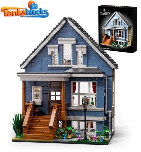 MOC Shameless Gallagher House Building Blocks TV Series Frank Fion 1058 pcs