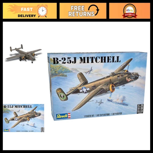 Revell 85-5512 B25J Mitchell 1:48 Scale Model Airplane Building Kit