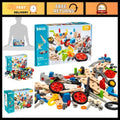 STEM Construction Set 136-Piece Toy for Kids Creative Building Blocks Safe &