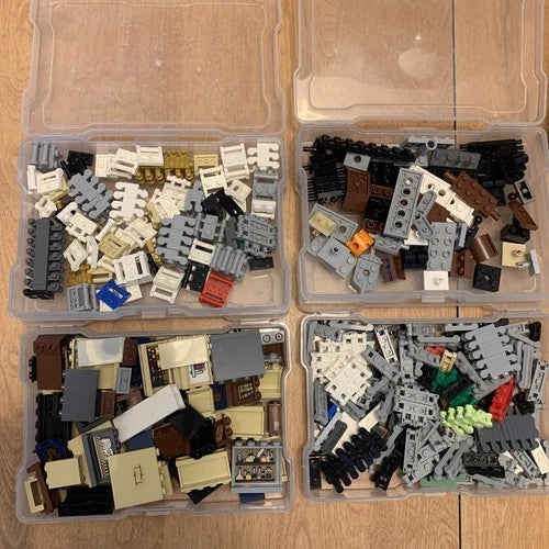 HUGE LEGO Bulk INCLUDES Containers Color Organized And Cases 11 Lbs