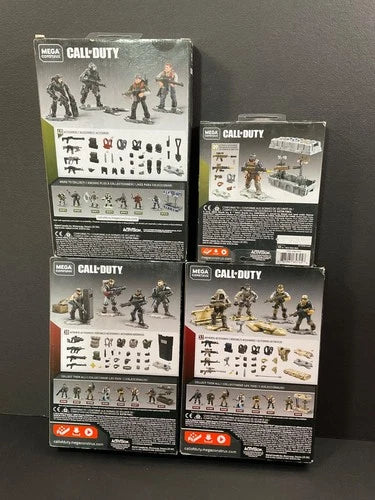 Mega Construx Call of Duty 4-Pack Mixed Lot - Black Ops 4 - New in Box