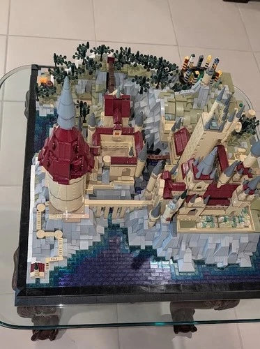 Medieval Castle Building Blocks Set for Teens & Adults - 21 in sq