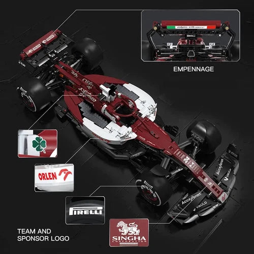 C64005W CaDA Alfa Romeo F1 Team ORLEN C42 education building block sets toy