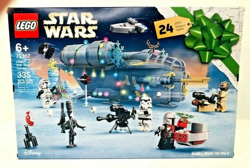 NIB Star Wars Lego Advent Calendar Mandalorian The Child #75307 335 Pieces