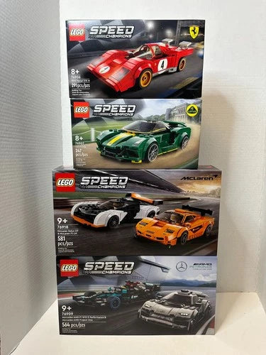 LEGO Speed Champions 4 Set Lot 76918 76909 76906 76907 New Sealed 6 Cars Ferrari