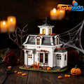 Halloween Spooky White Cottage Building Blocks Set Scary Palace Horror toys gift