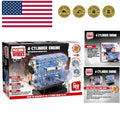 Build Your Own Visible Model Engine Toys - Replica Model Building Kit 100+ Pi...