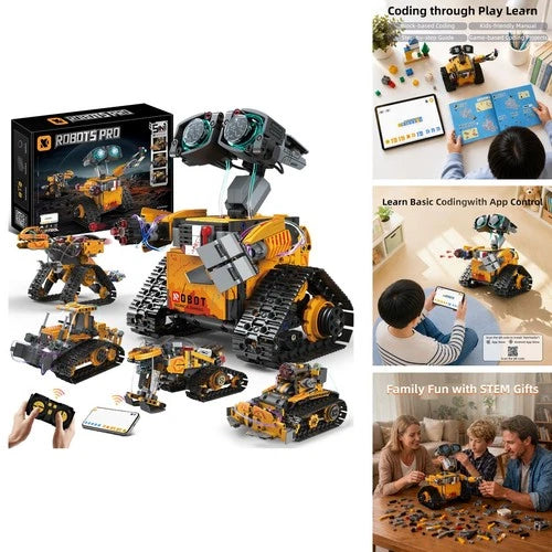 STEM Robot Building Kit with Remote Control for Boys Ages 8-13